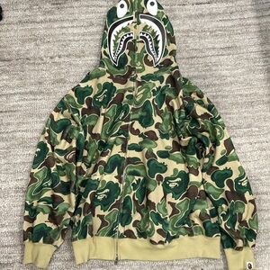 Bape  Camouflage Shark Hoodie